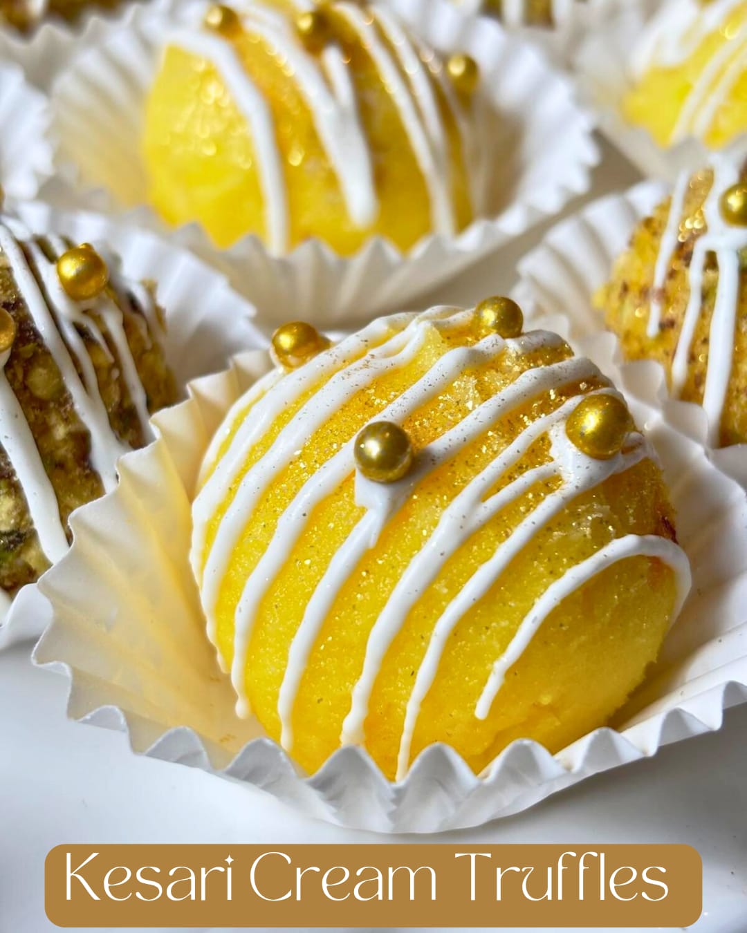 Kesari Cream Truffles